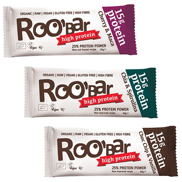 ROO'BAR Protein Rohkost-Riegel