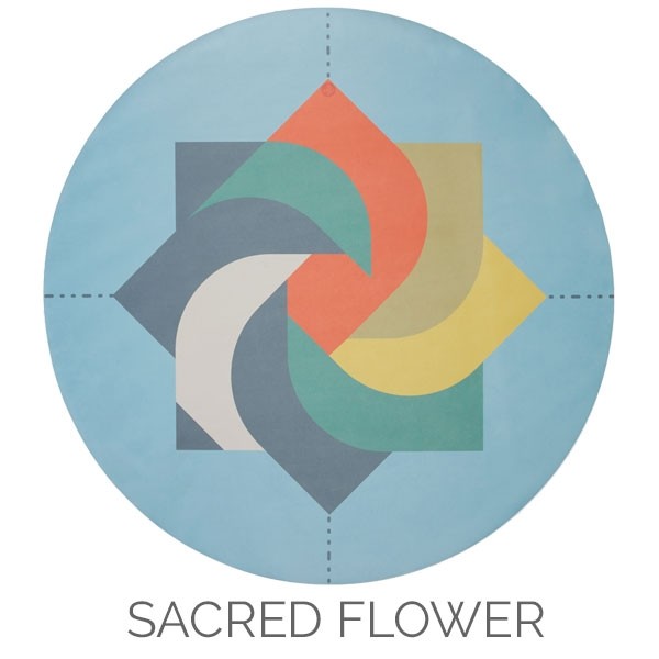 Manduka eQua eKO Round Yoga Mat sacred flower