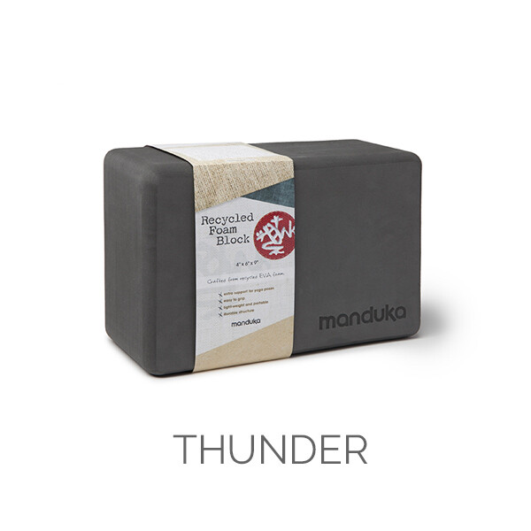 Manduka Recycled Foam Block-Clay