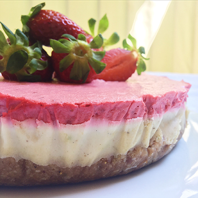 Strawberry Paleo Cheesecake